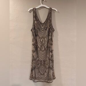 Glamorous Sequined Backless Dress